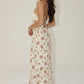 Raisa Floral Lace Trim Maxi Dress With Tie Back Clothing Bailey Rose 