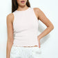 Raven Pointelle Basic Tank Top Clothing Pretty Garbage 