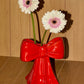 Red Bow Vase Home Decor DOIY Designs 