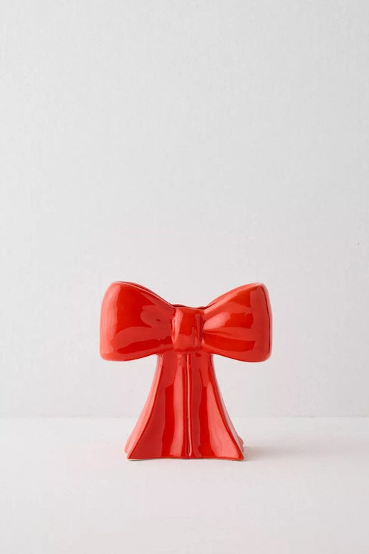 Red Bow Vase Home Decor DOIY Designs 