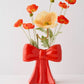 Red Bow Vase Home Decor DOIY Designs 