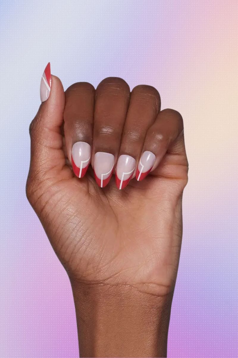 Red Martini Press-On Nails Nail Glamnetic 