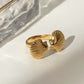 Reflection Seashell Stacking Ring Rings mure + grand 
