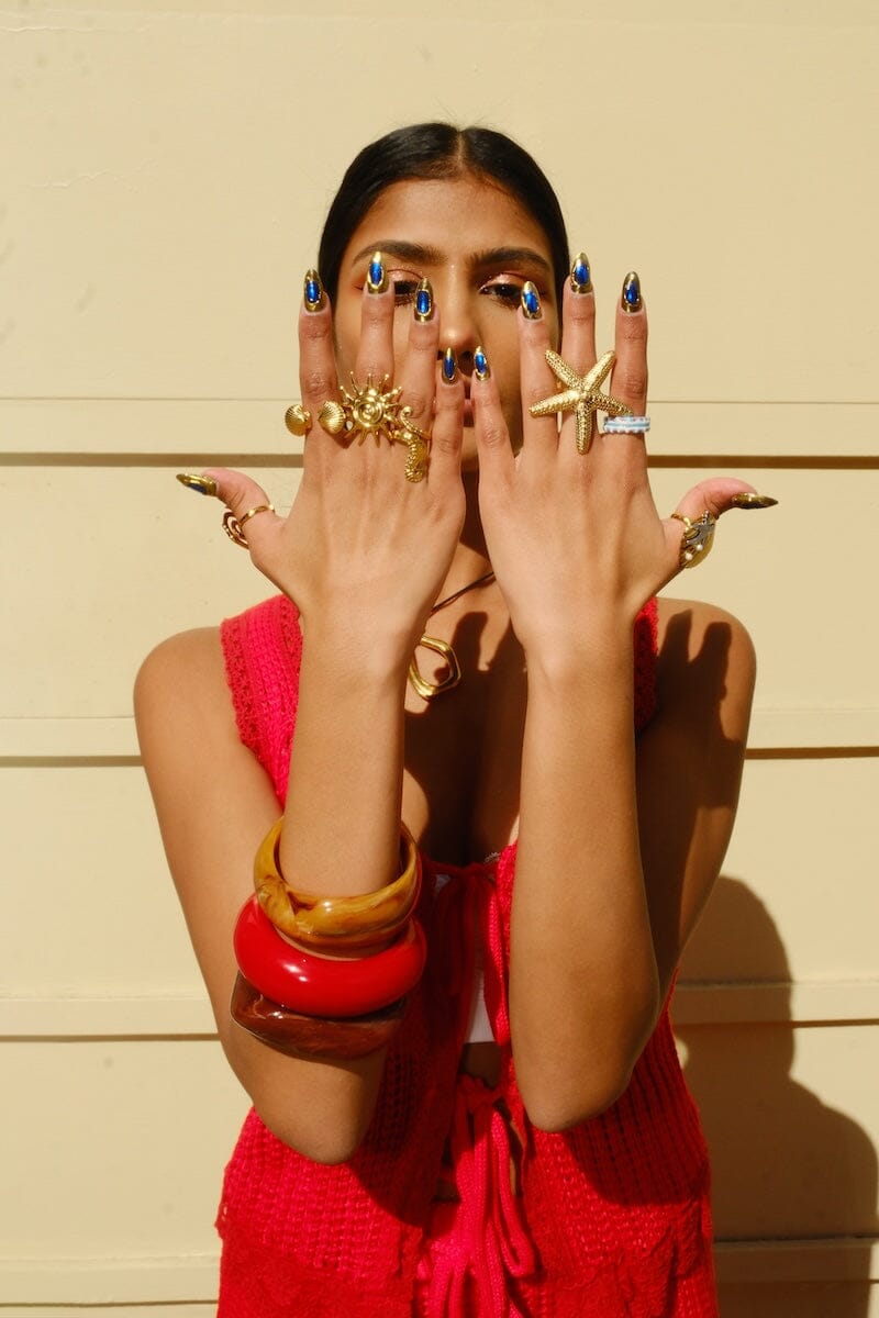Reflection Seashell Stacking Ring Rings mure + grand 