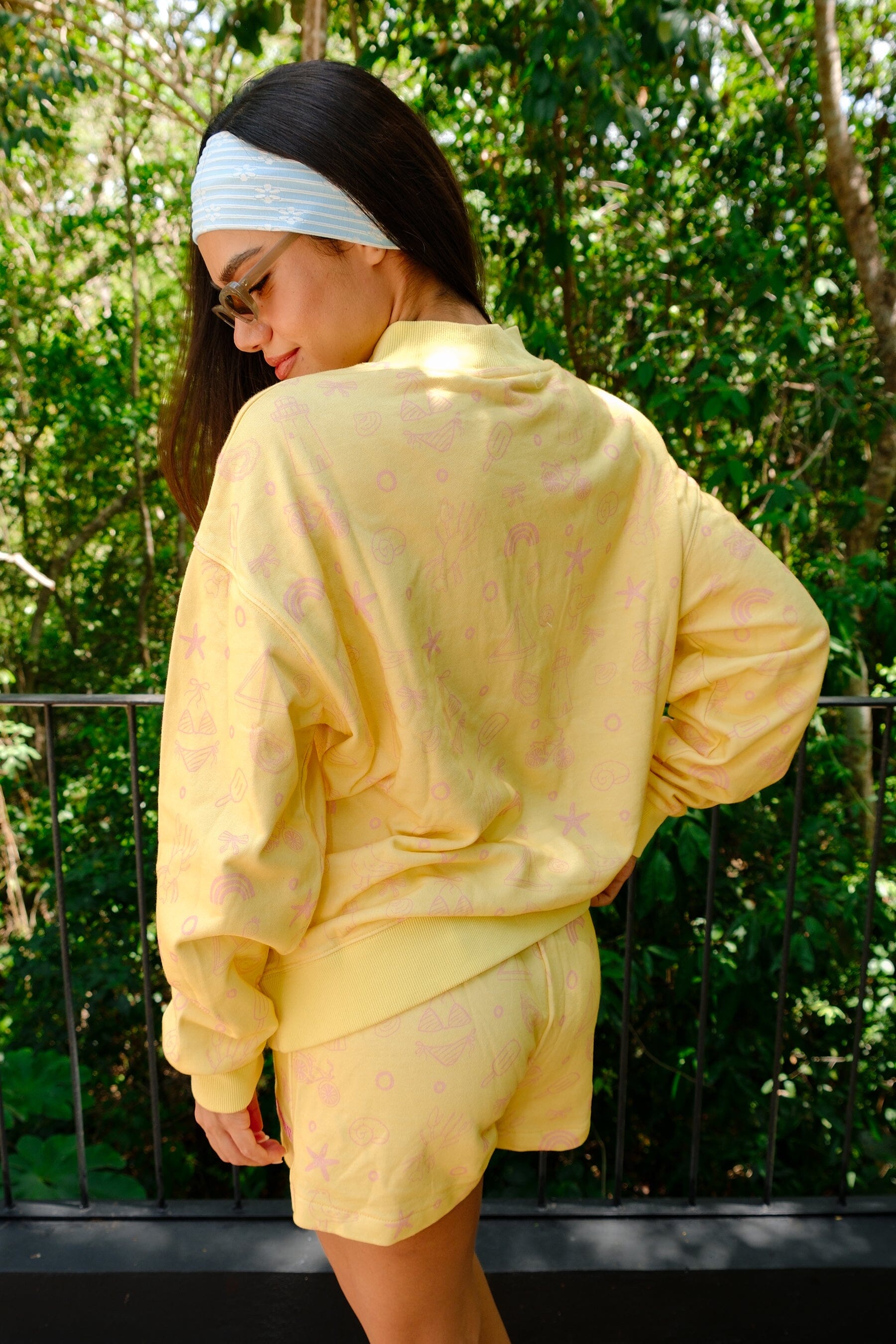 Resort Mode Mock Neck Sweat + Short Set mure + grand 