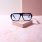 Resort Mode Oversized Frame Sunnies Sunglasses mure + grand Black/Blue 