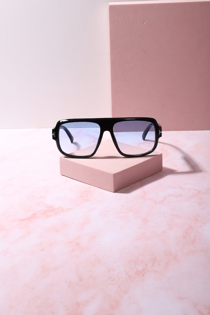 Resort Mode Oversized Frame Sunnies Sunglasses mure + grand Black/Blue 