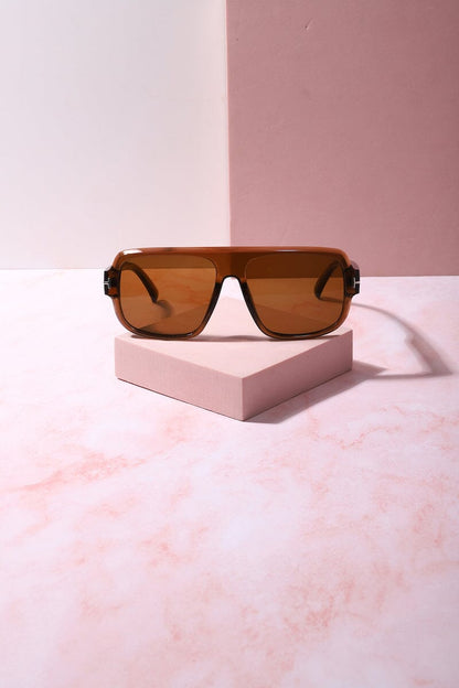 Resort Mode Oversized Frame Sunnies Sunglasses mure + grand Brown/Brown 