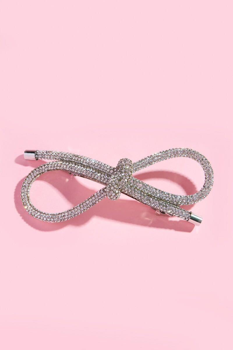 Rhinestone Bow Hair Clip Hair Accessory mure + grand 