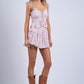 Roamer Lovely Cherry Print Tiered Mini Skirt Clothing Sky to Moon 