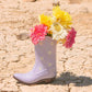 Rodeo Cowboy Boot Vase Home Decor DOIY Designs 
