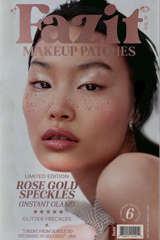 Rose Gold Stardust Speckles Makeup Patches Beauty fazit 