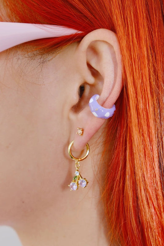 Roxie Chunky Enamel Painted Ear Cuff Earring mure + grand 