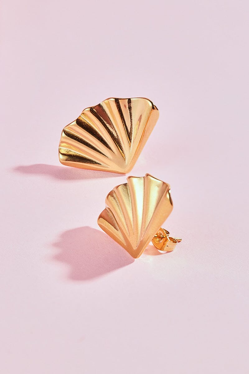 Royal Shell Statement Earrings Earrings mure + grand 