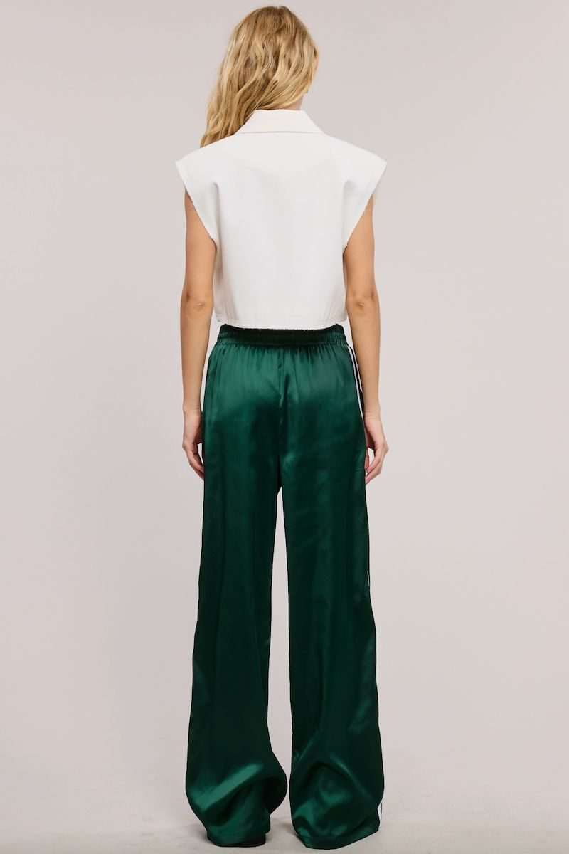Sadaf Satin Track Striped Pants Clothing Hyfve 