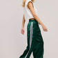 Sadaf Satin Track Striped Pants Clothing Hyfve 