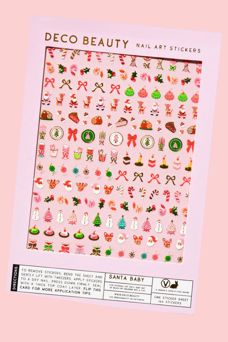 Santa Baby Nail Art Stickers Nail Deco Beauty 