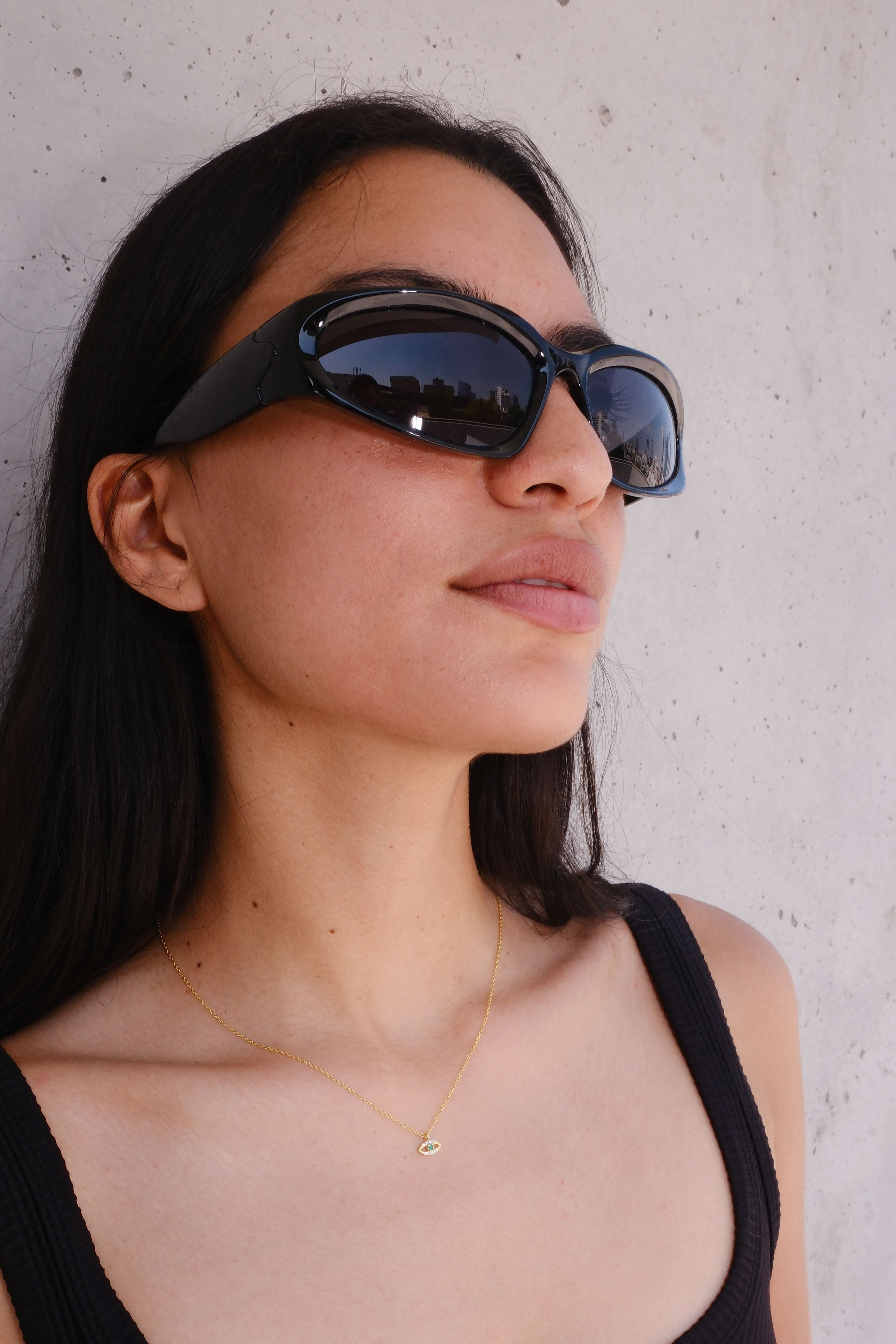 Santa Monica Wrap Around Frame Sunglasses | Mure + Grand