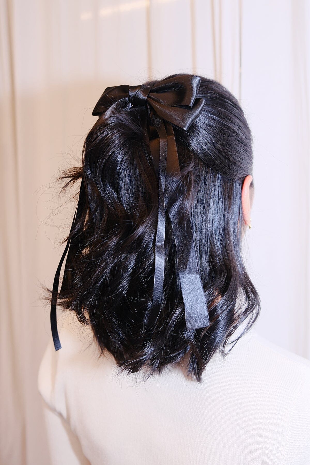 Satin Bow Hair Clip Hair Accessory mure + grand 