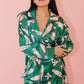 Satin Nutcrackers and Bow Prints Pajama Set Pajamas Peach Love 