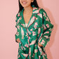 Satin Nutcrackers and Bow Prints Pajama Set Pajamas Peach Love 