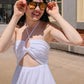 Scalloped Edge Crochet Summer Headpiece Hats mure + grand Gold 