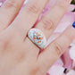 Sea Shell Painted Stacking Ring Rings mure + grand 