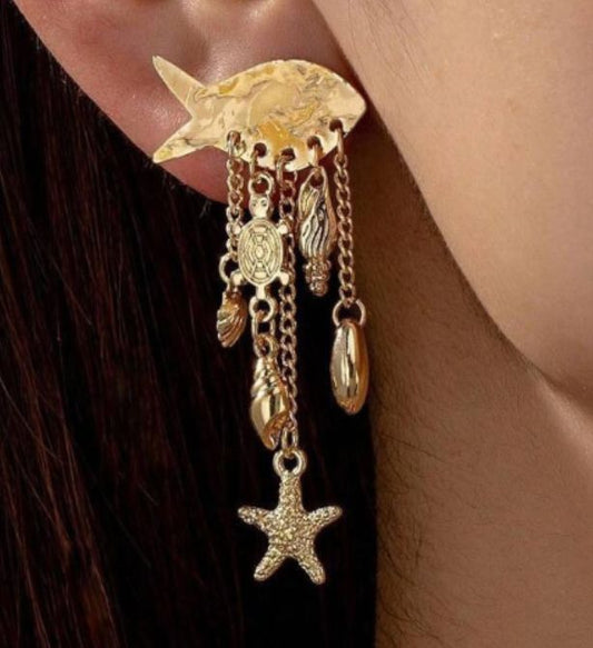 Sea Wanderer Statement Earrings Earrings mure + grand 