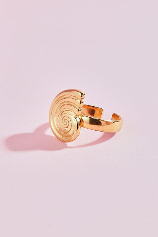 Seashell Swirl Adjustable Stacking Rings Rings mure + grand 