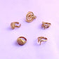 Seashell Swirl Adjustable Stacking Rings Rings mure + grand 