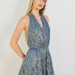Selena Shooting Stars Halter Neck Romper Mini Dress Clothing Sky to Moon 
