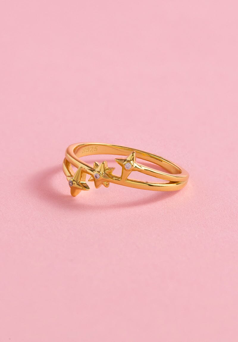 Shine Like A Star Sterling Silver Ring Ring mure + grand 