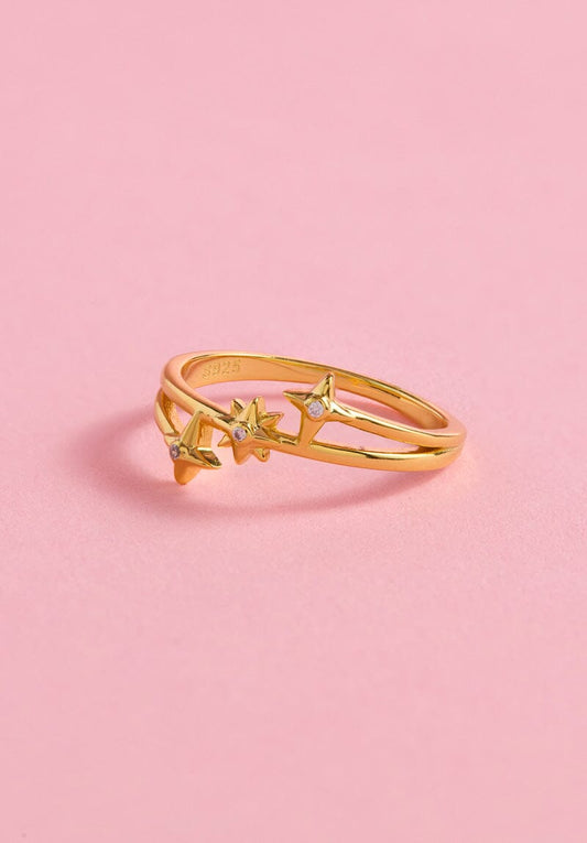 Shine Like A Star Sterling Silver Ring Ring mure + grand 