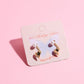 Shinny Heart and Pearl Sterling Silver Stud Earring Earrings mure + grand 