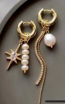 Silas Star Charm Dangle Earrings Earrings mure + grand 