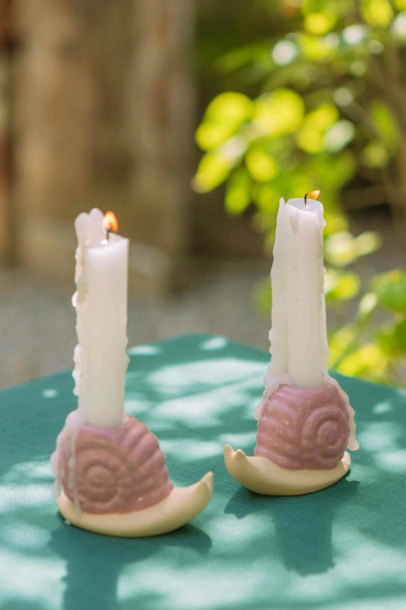 Snail Taper Candle Holder Home Decor DOIY Designs 