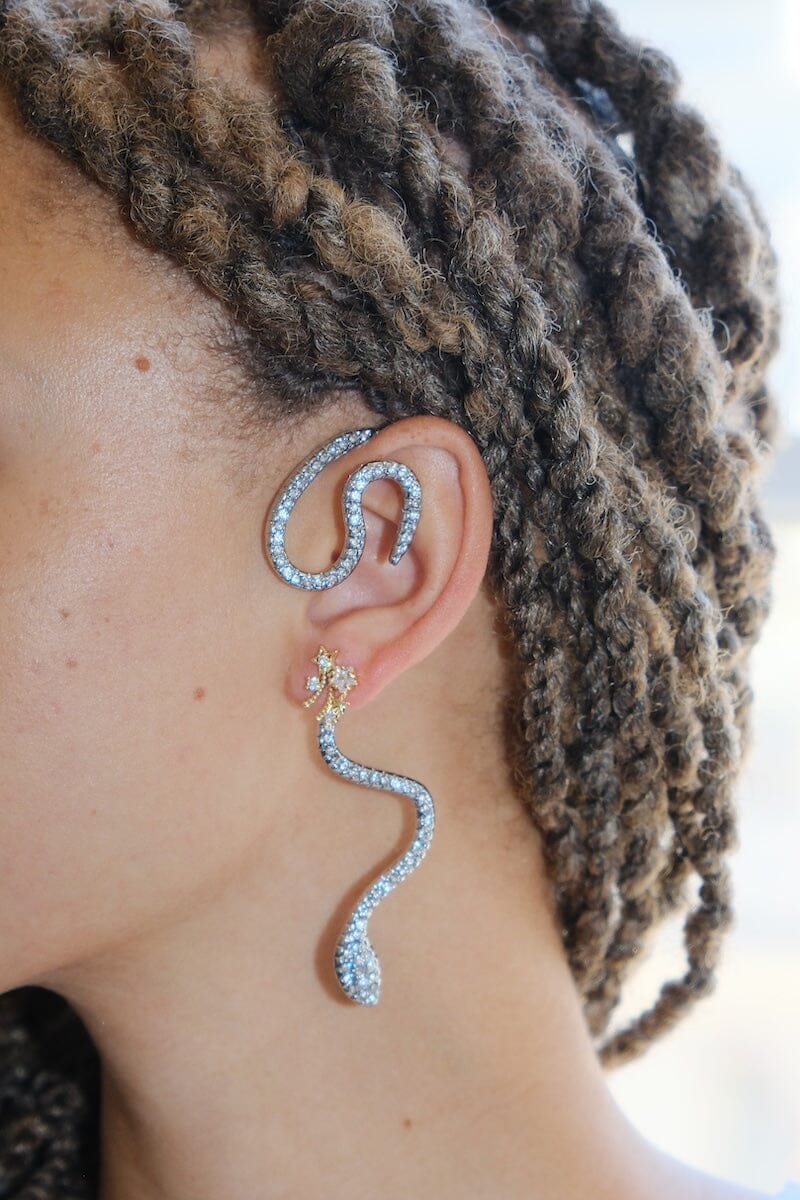 Snake Hook Ear Cuff Earring mure + grand 