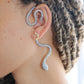 Snake Hook Ear Cuff Earring mure + grand Silver 