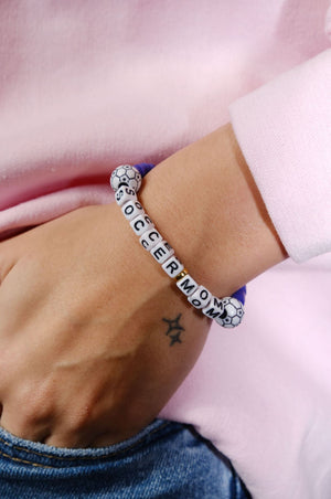Soccer Mom Inspirational Beaded Bracelet