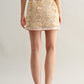Sofia Fringe Detail Mini Skirt Clothing Luvée 