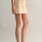 Sofia Fringe Detail Mini Skirt Clothing Luvée 
