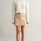Sofia Fringe Detail Mini Skirt Clothing Luvée 