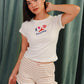 Sofia Stripe Ruffle Shorts Clothing mure + grand 