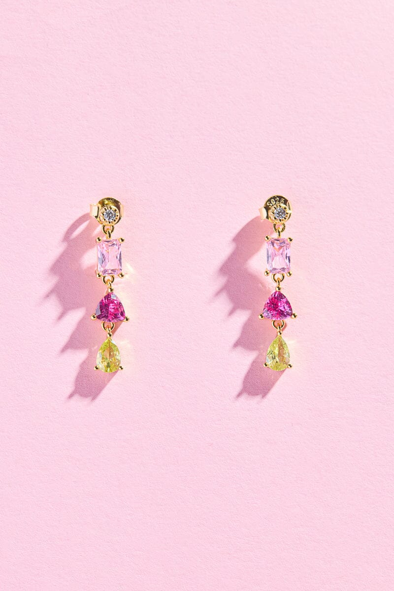 Soft Glow Sterling Silver Charm Dangle EarringsMure + Grand