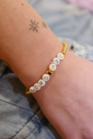 Soho NYC Inspirational Beaded Bracelet