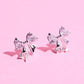 Sparkle Bow Sterling Silver Stud Earrings Earrings mure + grand Silver 