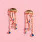 Sparkly Jellyfish Statement Earrings Earrings mure + grand 