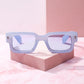 SPF Square Frame Sunglasses Sunglasses mure + grand Blue 