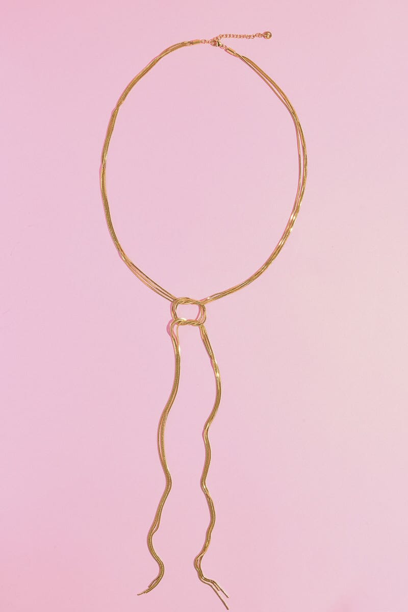 Spiral Y Shaped Necklace Necklaces mure + grand 