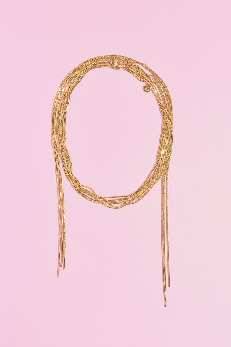Spiral Y Shaped Necklace Necklaces mure + grand 